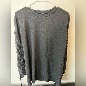Fashion Nova Grey Long sleeve dress